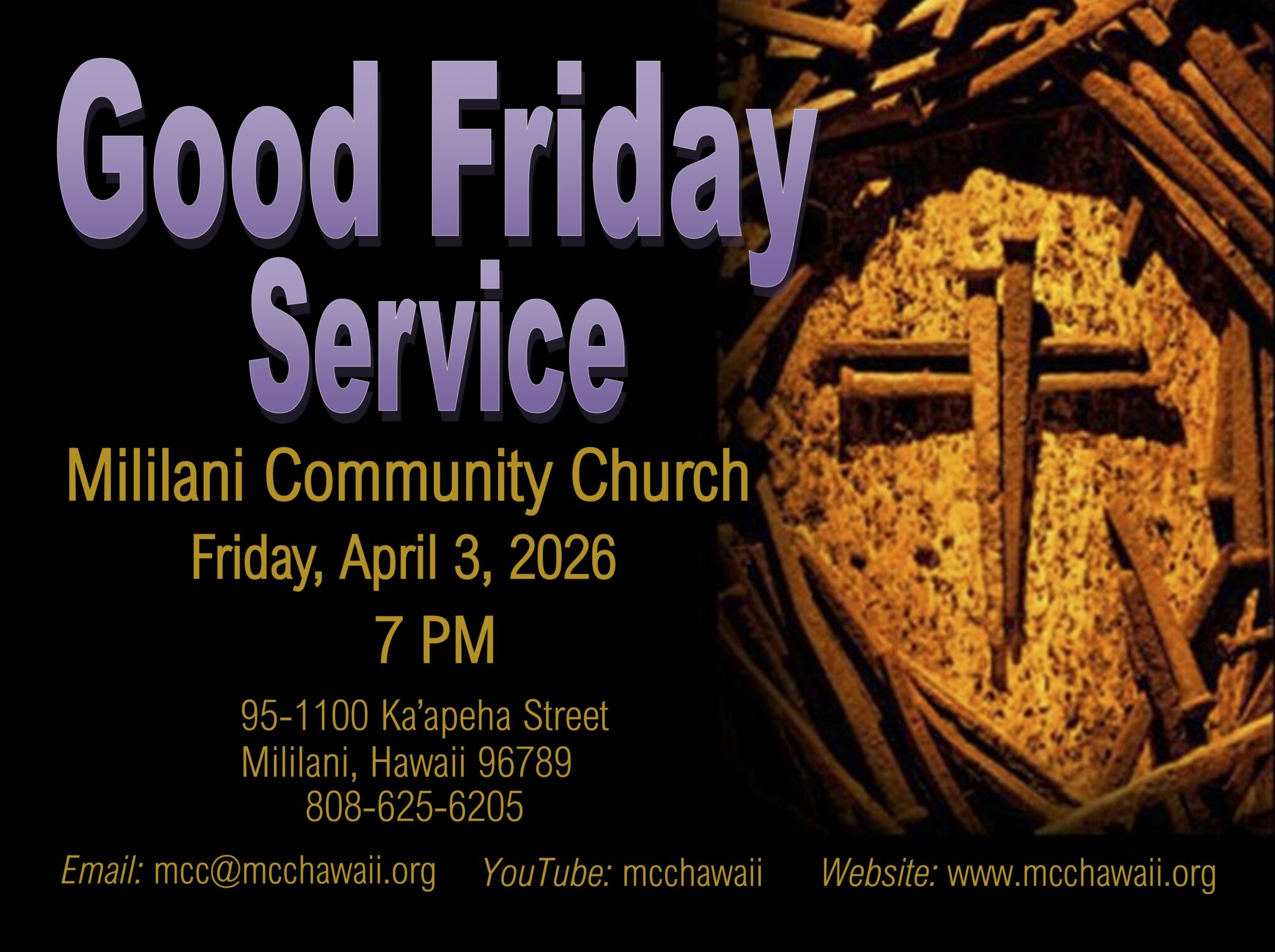 2026 GOOD FRIDAY POSTER INVITATION